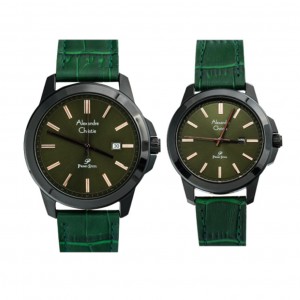 Alexandre Christie AC 1017 Black Green Rosegold Couple